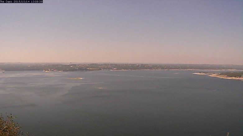 Lake Travis webcam, October 14, 2015 12:15 PM CT