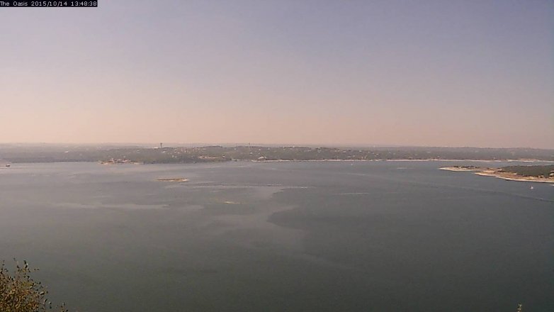 Lake Travis webcam, October 14, 2015 12:55 PM CT