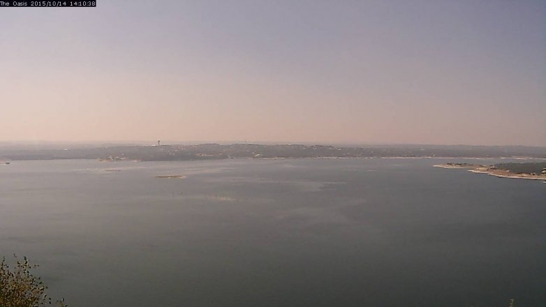 Lake Travis webcam, October 14, 2015 1:20 PM CT