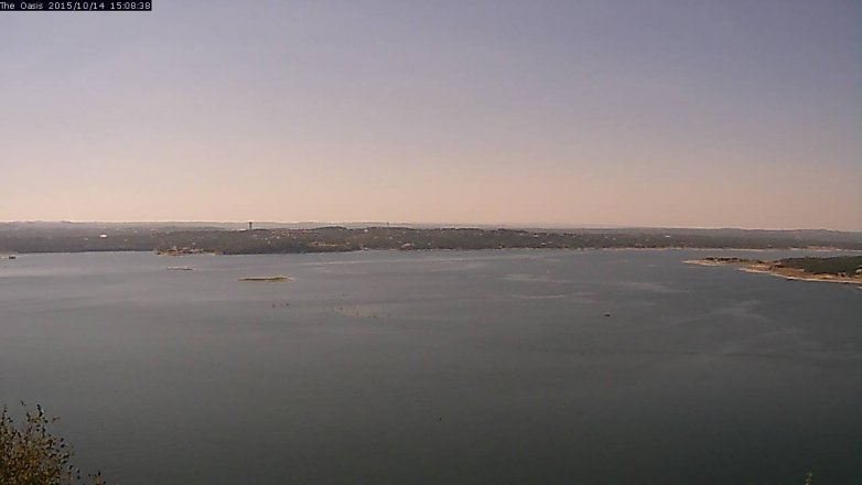 Lake Travis webcam, October 14, 2015 2:15 PM CT