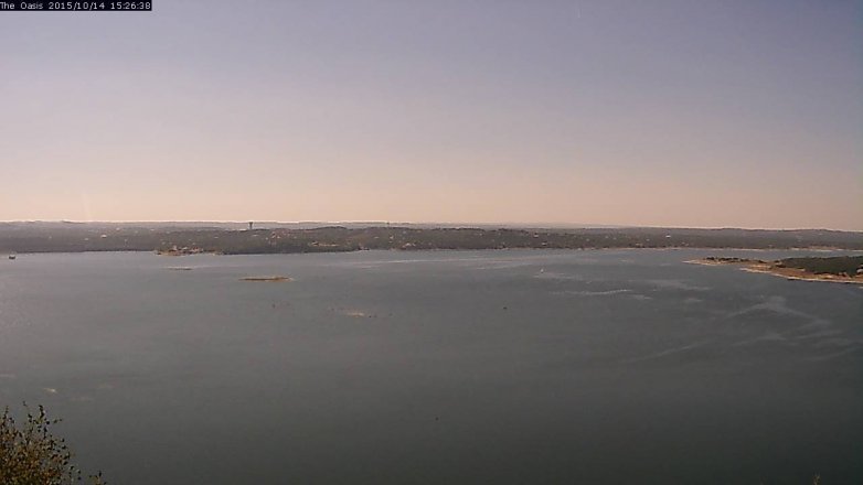 Lake Travis webcam, October 14, 2015 2:30 PM CT