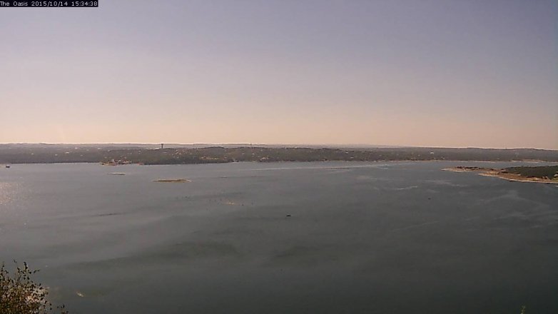 Lake Travis webcam, October 14, 2015 2:40 PM CT