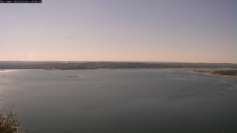Lake Travis webcam, October 14, 2015 3:00 PM CT