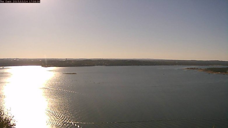 Lake Travis webcam, October 14, 2015 4:15 PM CT