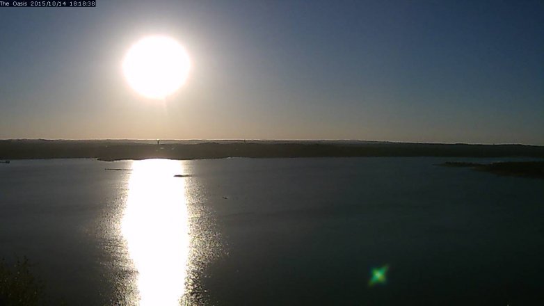 Lake Travis webcam, October 14, 2015 5:25 PM CT