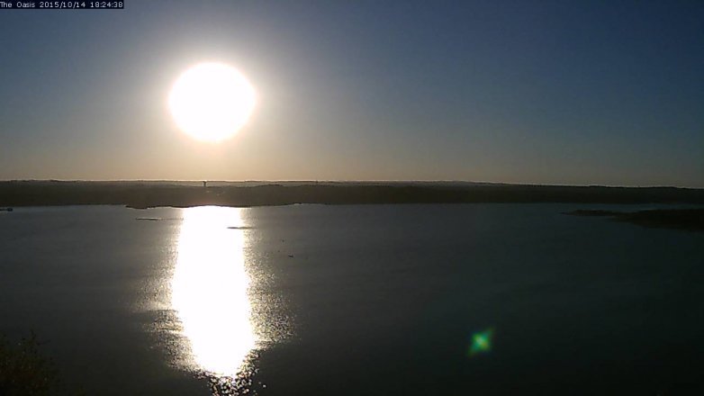Lake Travis webcam, October 14, 2015 5:30 PM CT