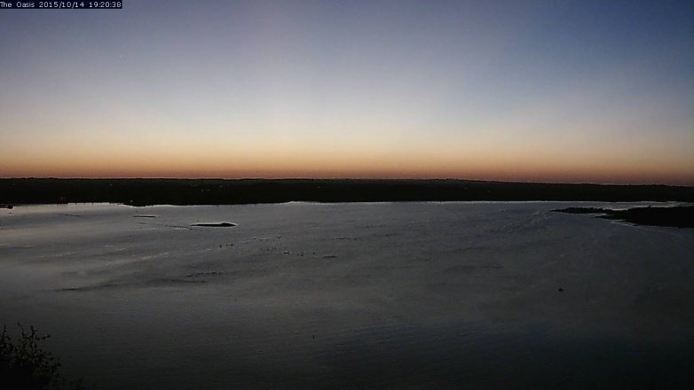 Lake Travis webcam, October 14, 2015 6:25 PM CT