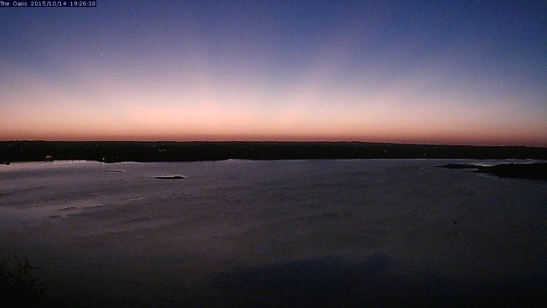 Lake Travis webcam, October 14, 2015 6:30 PM CT