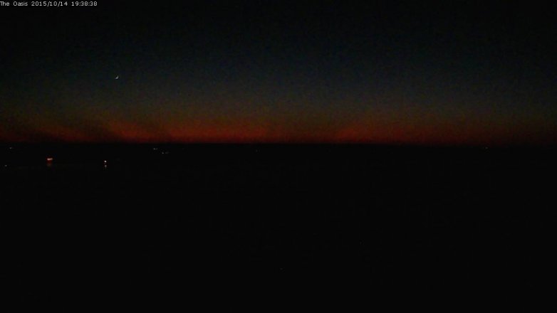 Lake Travis webcam, October 14, 2015 6:45 PM CT