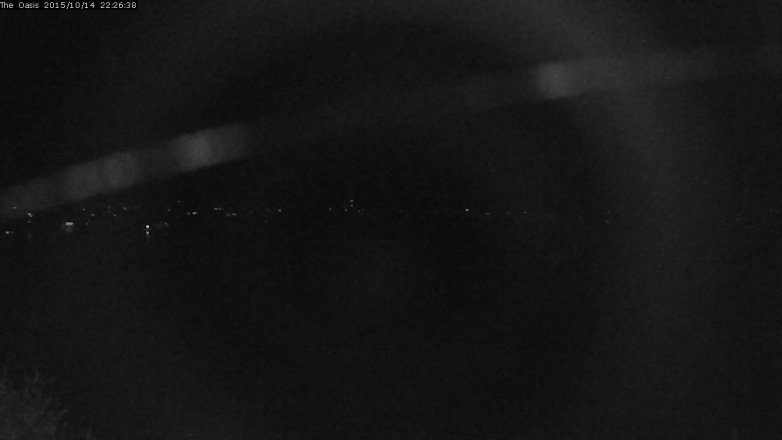 Lake Travis webcam, October 14, 2015 9:30 PM CT