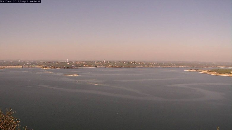 Lake Travis webcam, October 15, 2015 9:40 AM CT