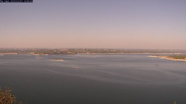 Lake Travis webcam, October 15, 2015 10:05 AM CT