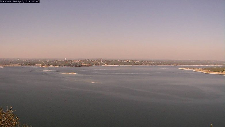 Lake Travis webcam, October 15, 2015 10:10 AM CT