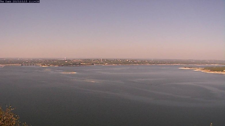 Lake Travis webcam, October 15, 2015 10:20 AM CT