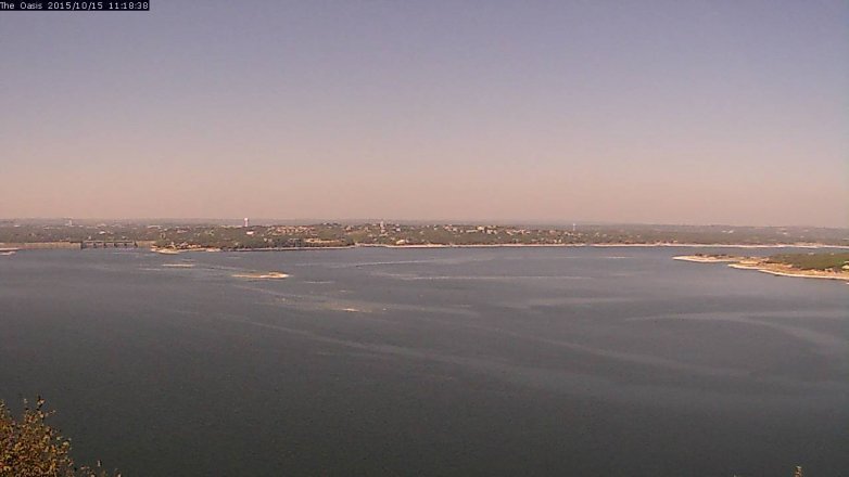 Lake Travis webcam, October 15, 2015 10:25 AM CT