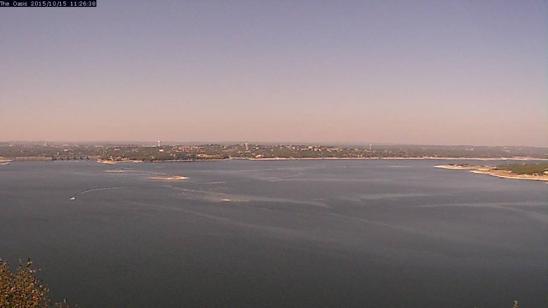 Lake Travis webcam, October 15, 2015 10:30 AM CT