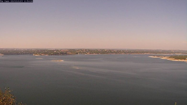 Lake Travis webcam, October 15, 2015 11:00 AM CT