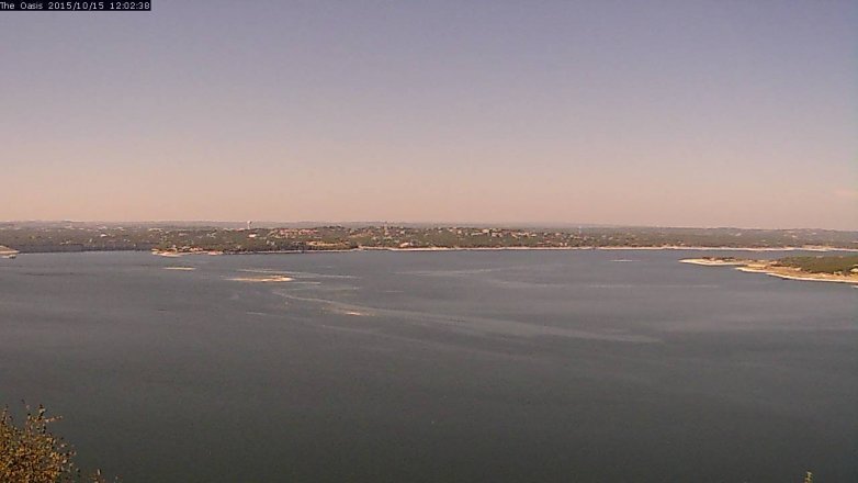 Lake Travis webcam, October 15, 2015 11:10 AM CT