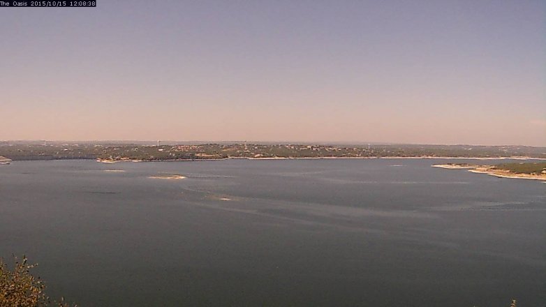Lake Travis webcam, October 15, 2015 11:15 AM CT