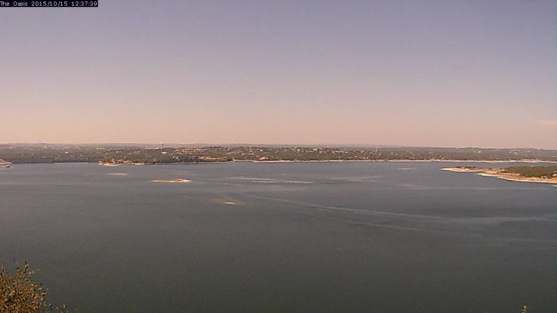 Lake Travis webcam, October 15, 2015 11:45 AM CT