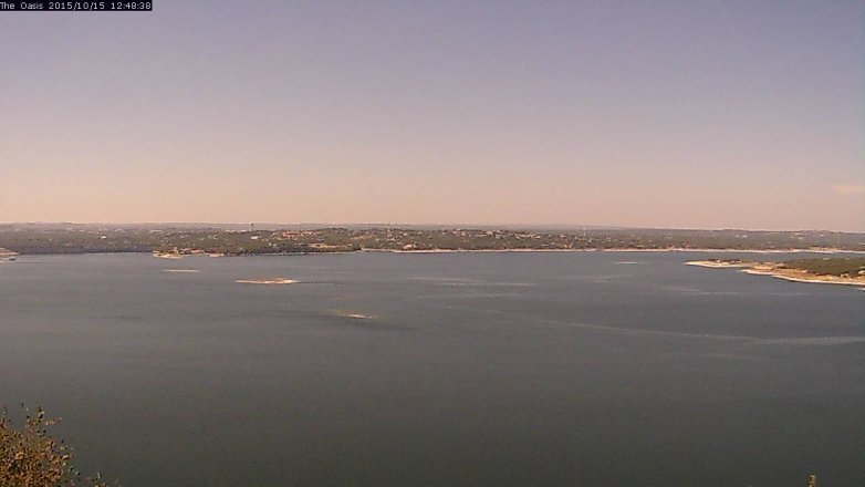 Lake Travis webcam, October 15, 2015 11:55 AM CT