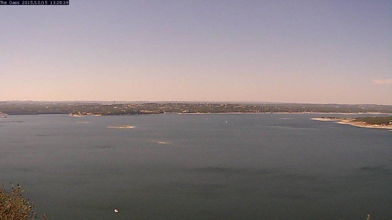 Lake Travis webcam, October 15, 2015 12:35 PM CT