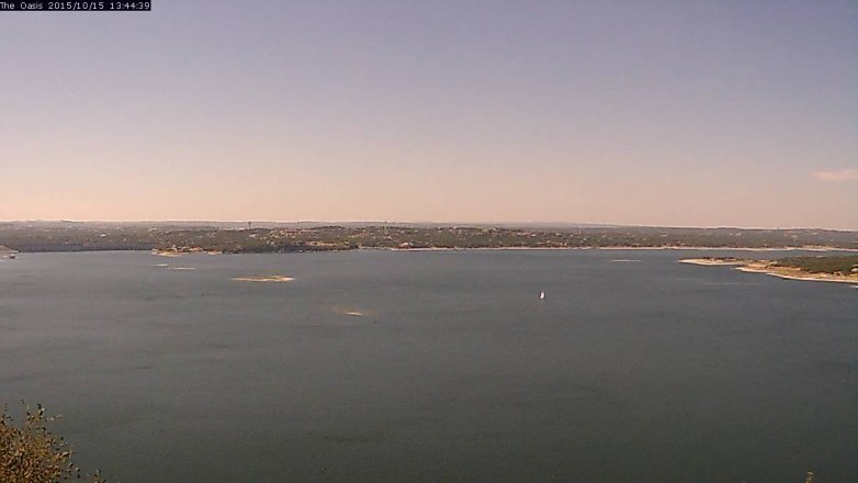 Lake Travis webcam, October 15, 2015 12:50 PM CT