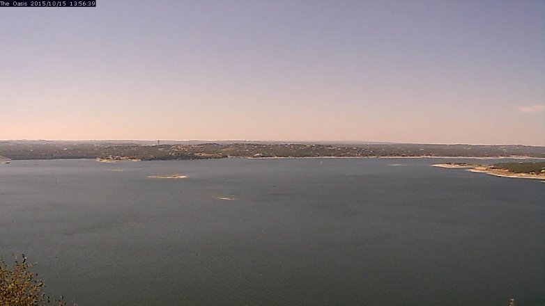 Lake Travis webcam, October 15, 2015 1:05 PM CT