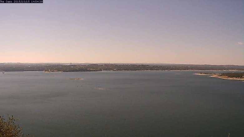 Lake Travis webcam, October 15, 2015 2:00 PM CT