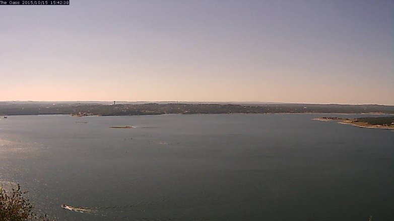 Lake Travis webcam, October 15, 2015 2:50 PM CT