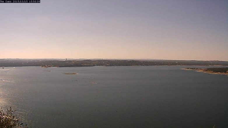 Lake Travis webcam, October 15, 2015 2:55 PM CT