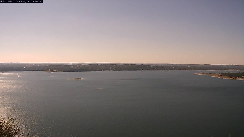 Lake Travis webcam, October 15, 2015 3:00 PM CT