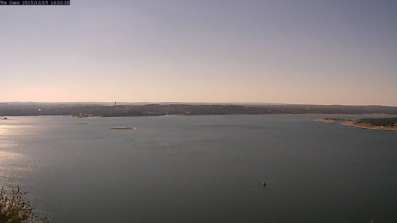 Lake Travis webcam, October 15, 2015 3:10 PM CT
