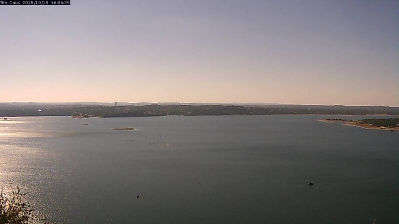 Lake Travis webcam, October 15, 2015 3:15 PM CT