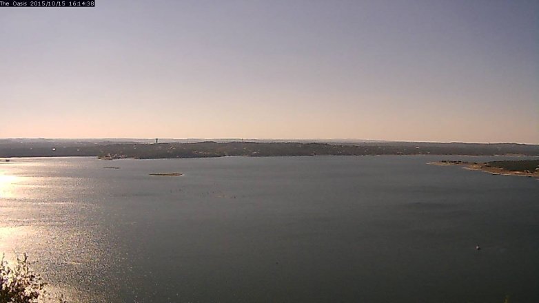 Lake Travis webcam, October 15, 2015 3:20 PM CT