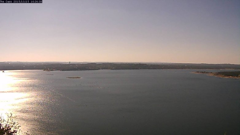 Lake Travis webcam, October 15, 2015 3:35 PM CT