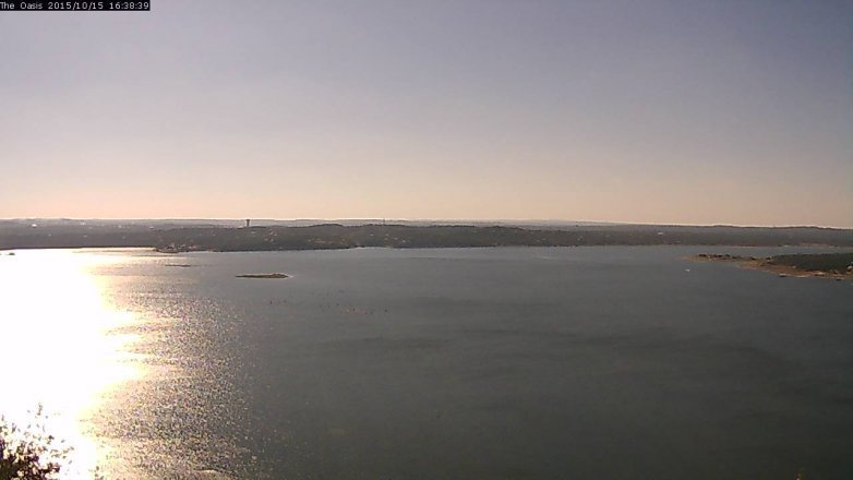 Lake Travis webcam, October 15, 2015 3:45 PM CT