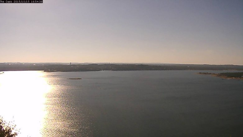 Lake Travis webcam, October 15, 2015 4:00 PM CT
