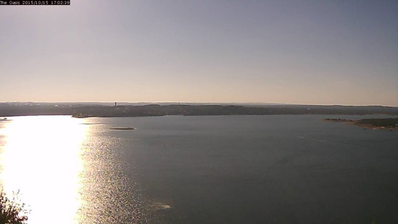 Lake Travis webcam, October 15, 2015 4:10 PM CT