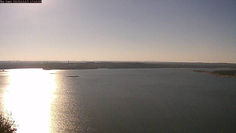 Lake Travis webcam, October 15, 2015 4:15 PM CT