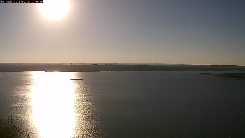 Lake Travis webcam, October 15, 2015 4:55 PM CT