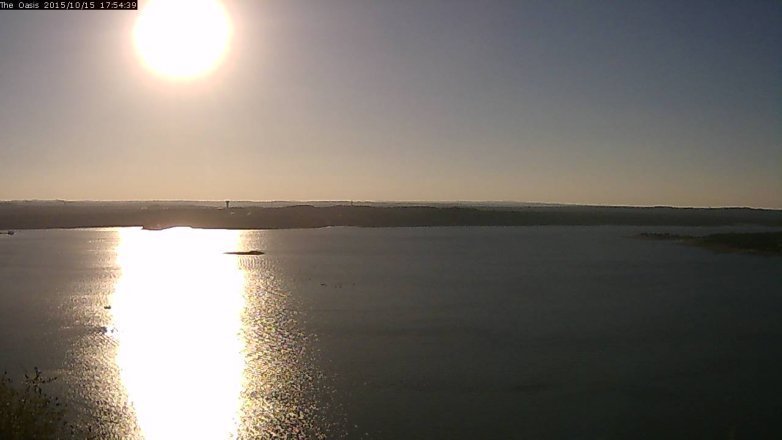 Lake Travis webcam, October 15, 2015 5:00 PM CT