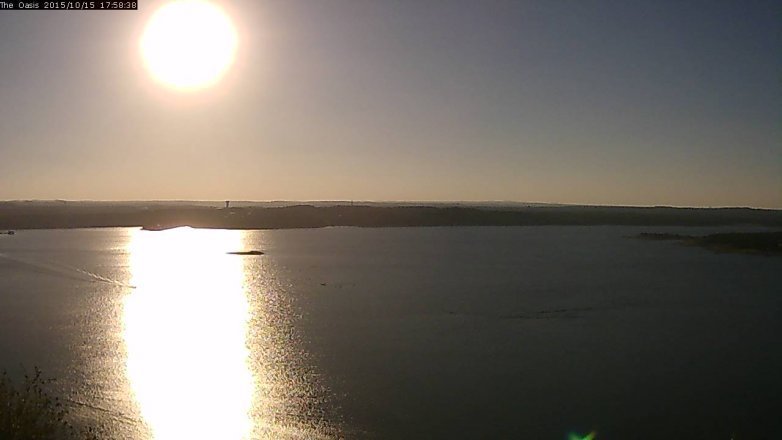 Lake Travis webcam, October 15, 2015 5:05 PM CT