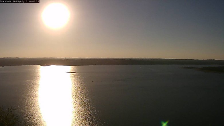 Lake Travis webcam, October 15, 2015 5:10 PM CT