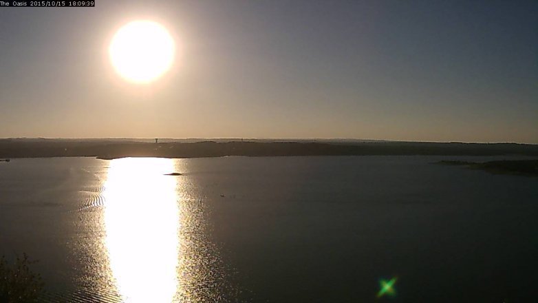 Lake Travis webcam, October 15, 2015 5:15 PM CT