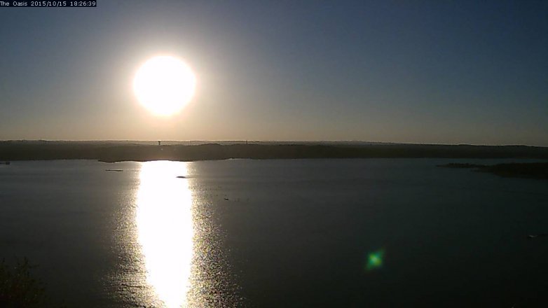 Lake Travis webcam, October 15, 2015 5:30 PM CT
