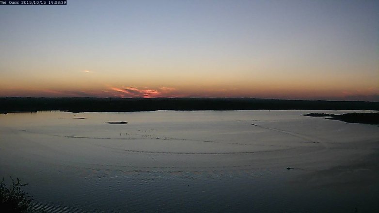 Lake Travis webcam, October 15, 2015 6:15 PM CT