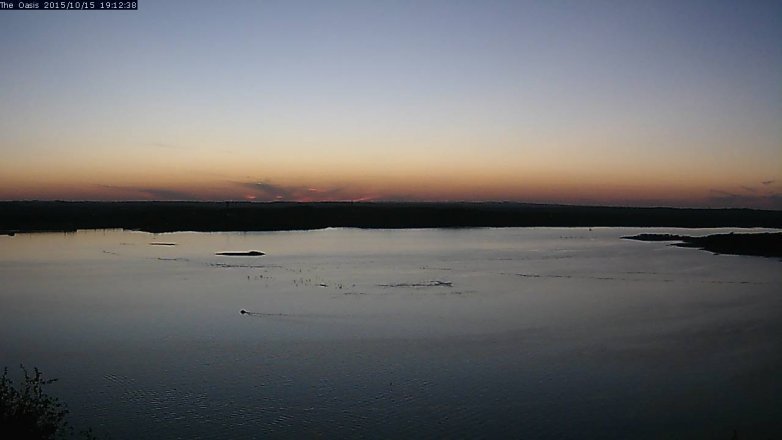 Lake Travis webcam, October 15, 2015 6:20 PM CT