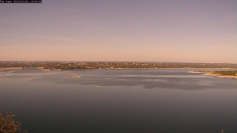 Lake Travis webcam, October 16, 2015 9:50 AM CT