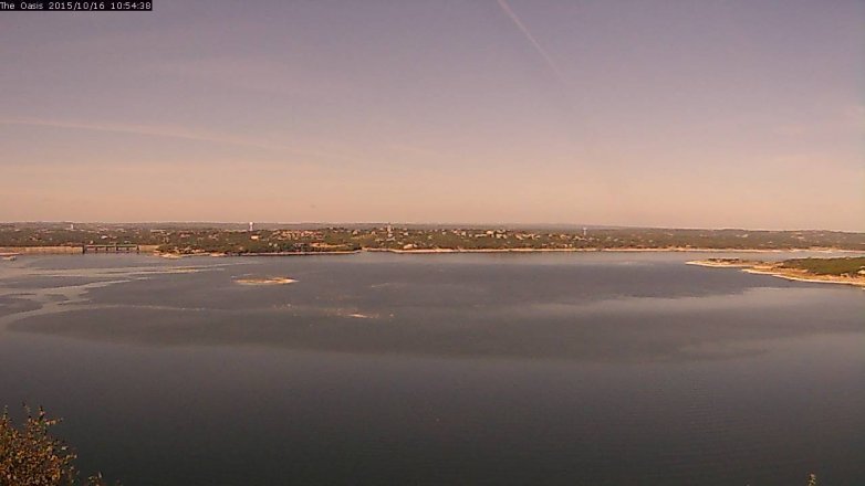 Lake Travis webcam, October 16, 2015 10:00 AM CT